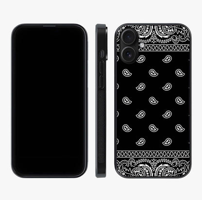 Retro Rebel Threads Glass Case displayed upright for full design visibility and premium finish.