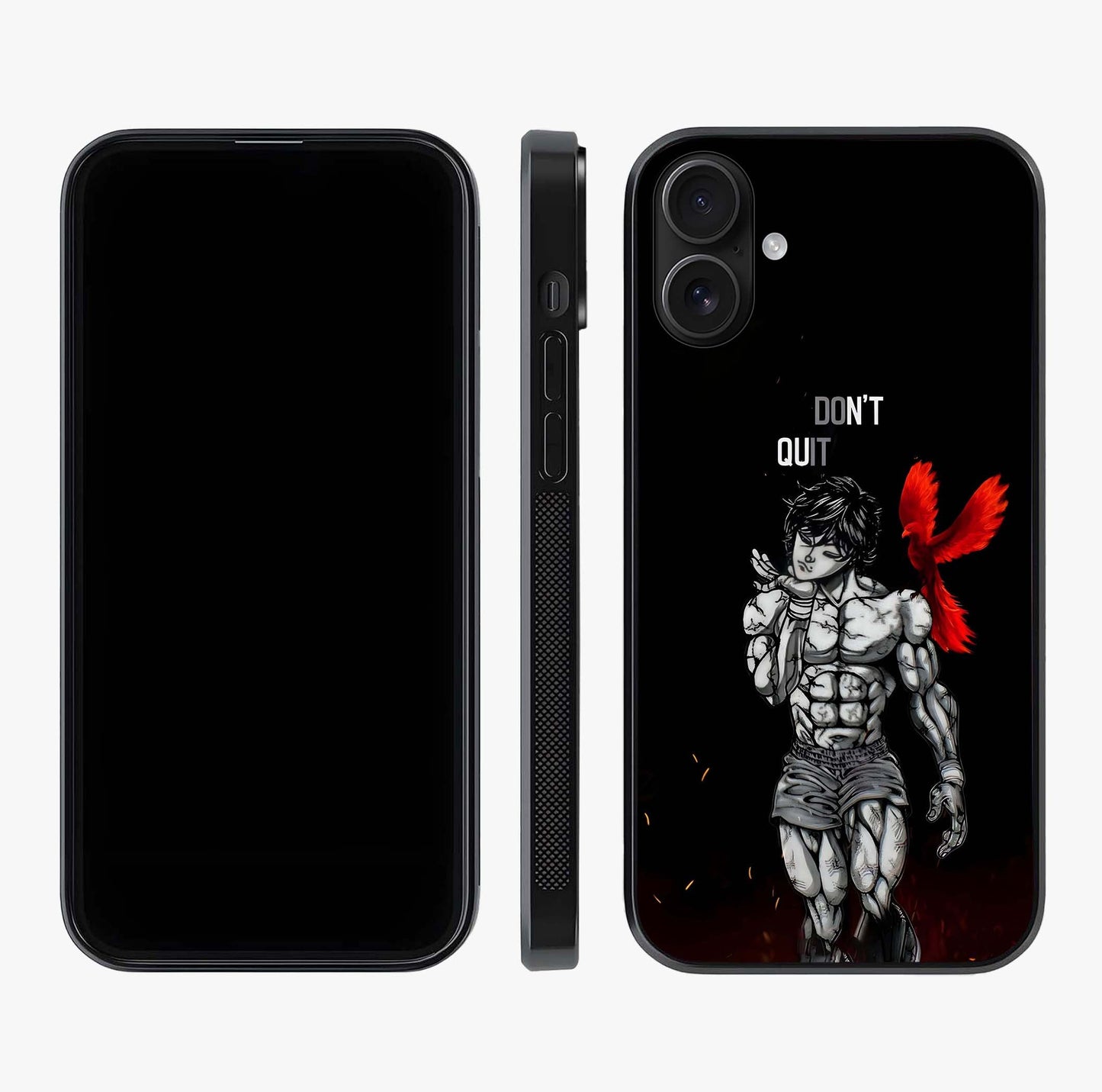 Rise Beyond Limits Glass Case displayed upright for full design visibility and premium finish.