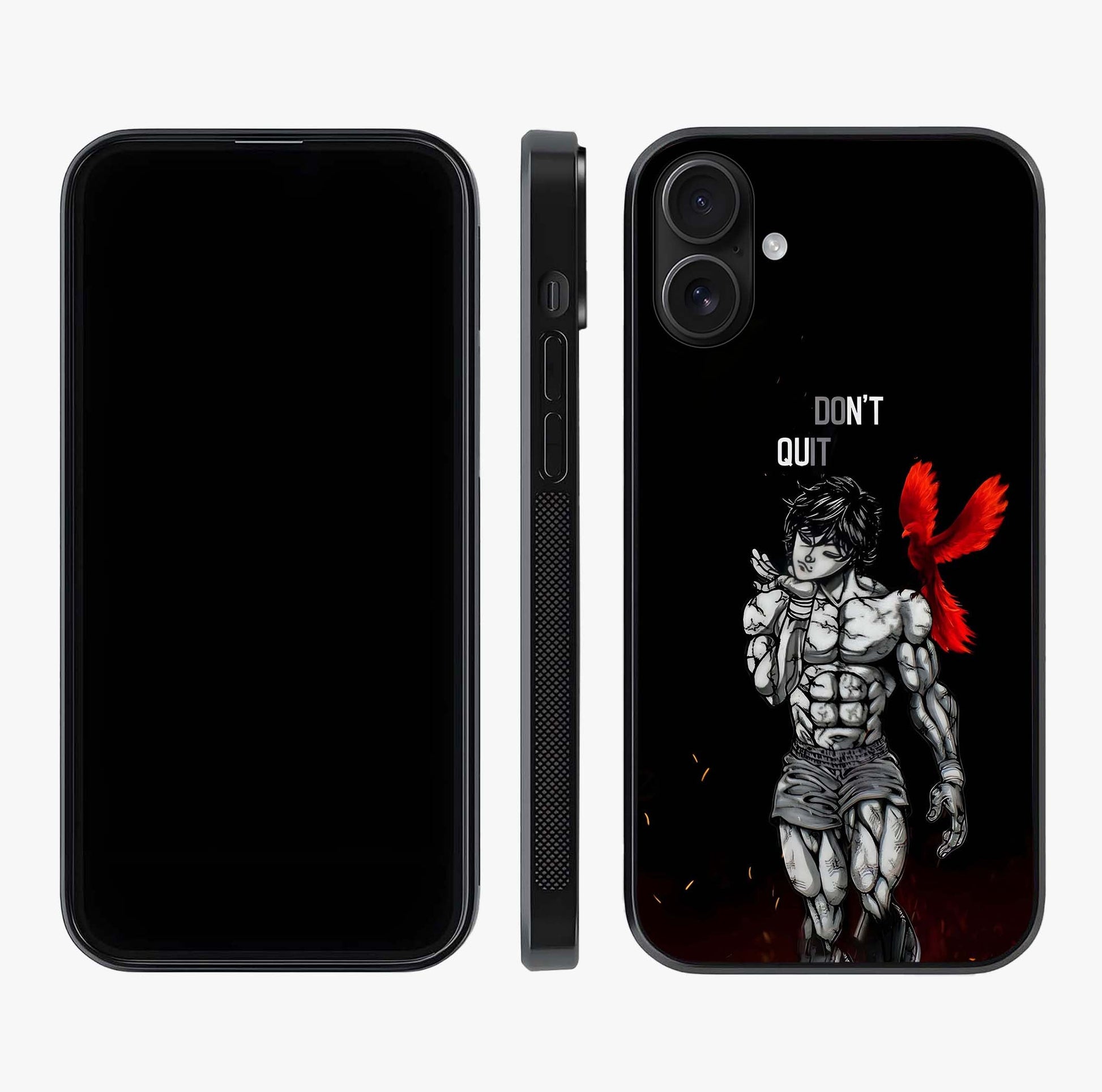 Rise Beyond Limits Glass Case displayed upright for full design visibility and premium finish.