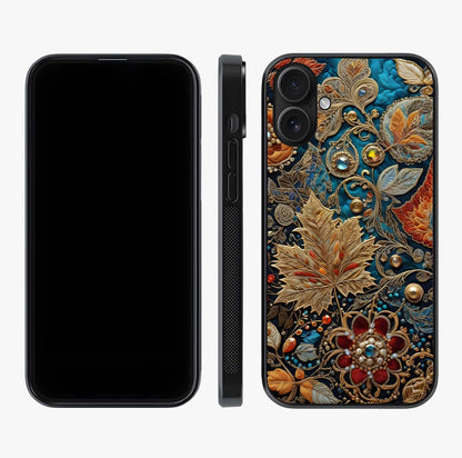 Royal Jewel Garden Glass Case displayed upright for full design visibility and premium finish.