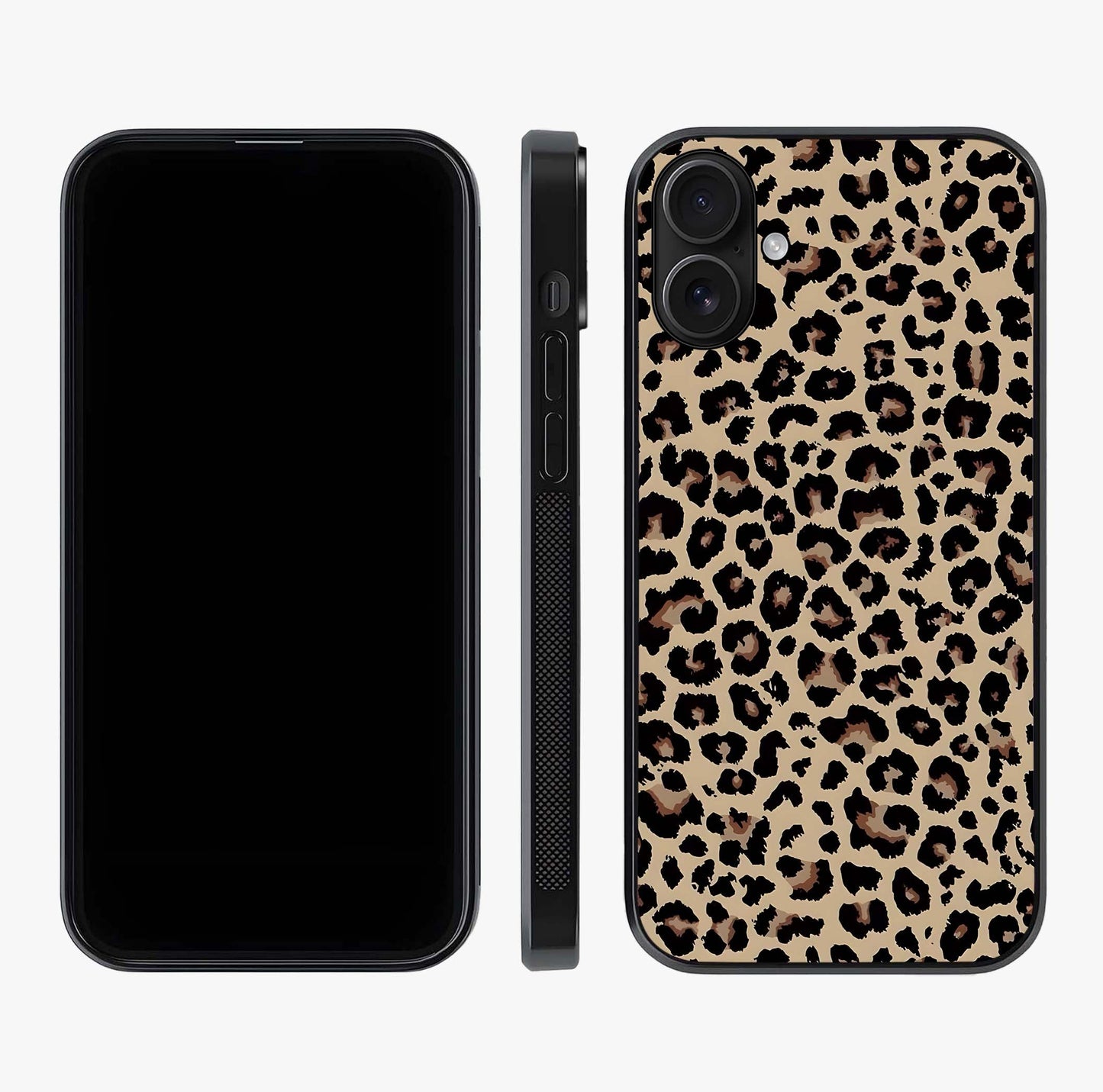 Savage Chic Pattern Glass Case displayed upright for full design visibility and premium finish.
