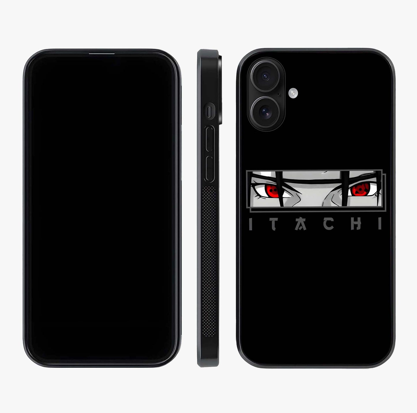 Scarlet Gaze Dominance Glass Case displayed upright for full design visibility and premium finish.