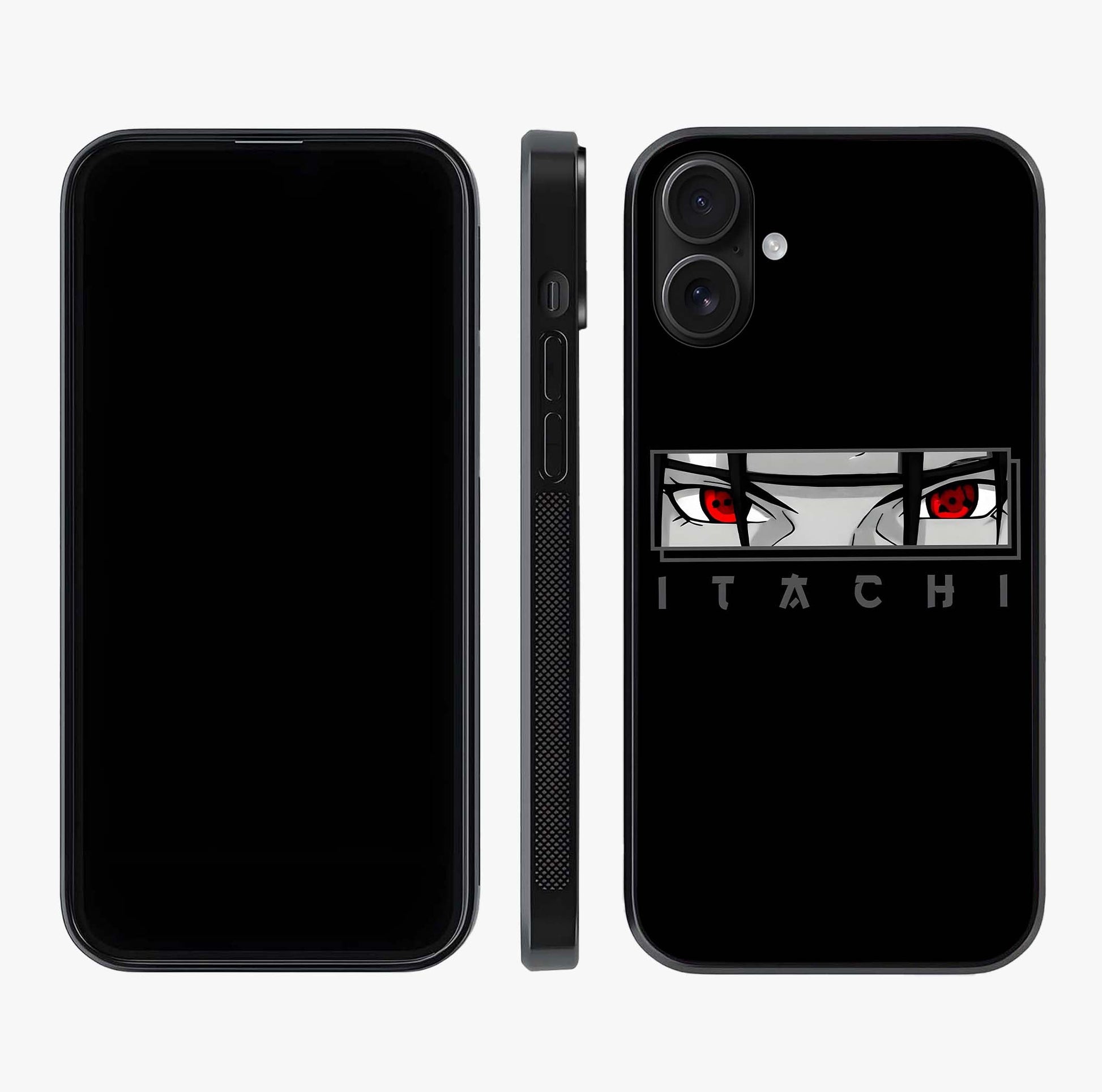 Scarlet Gaze Dominance Glass Case displayed upright for full design visibility and premium finish.