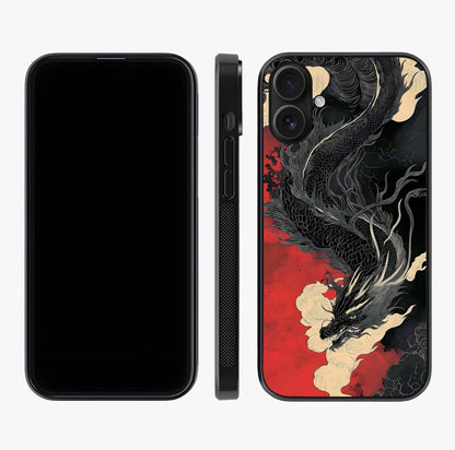 Shadow Dragon Fury Glass Case displayed upright for full design visibility and premium finish.