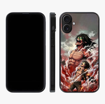 Titan Awakening Fury Glass Case displayed upright for full design visibility and premium finish.