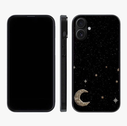 Twinkle Star With Half Moon Glass Case displayed upright for full design visibility and premium finish.