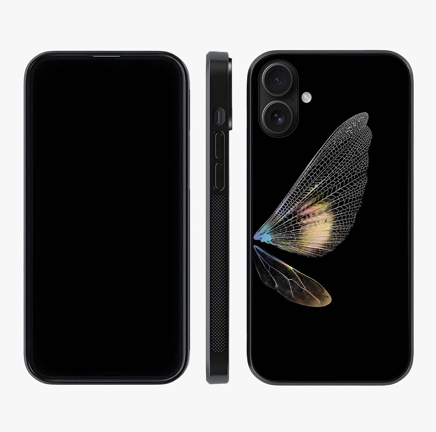 Whispers Of Wings Glass Case displayed upright for full design visibility and premium finish.
