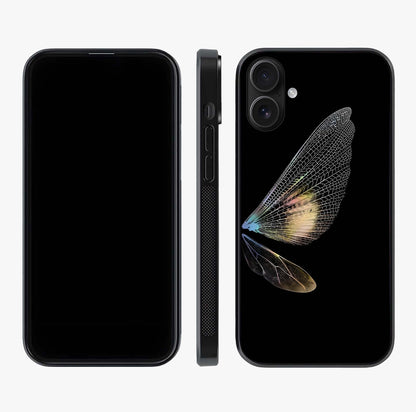 Whispers Of Wings Glass Case displayed upright for full design visibility and premium finish.