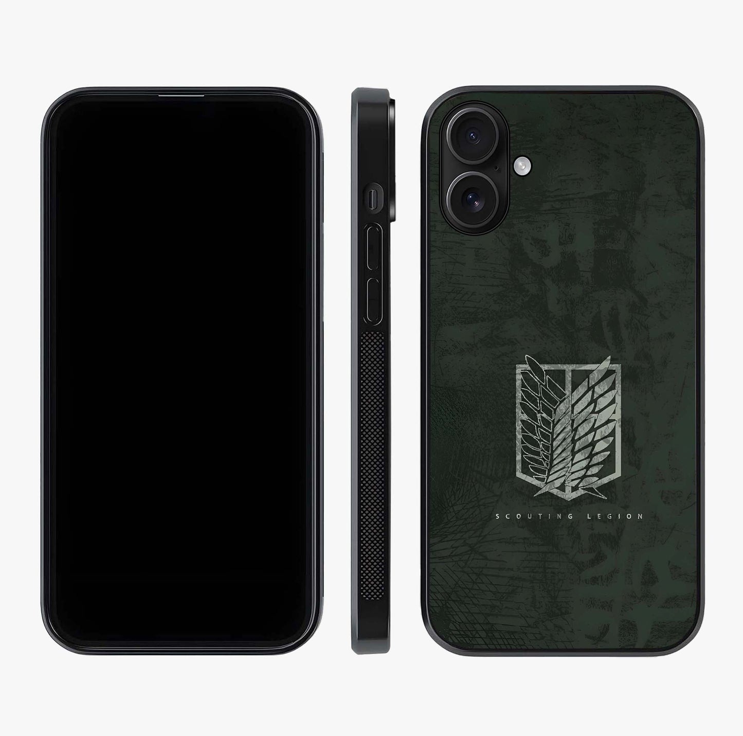Wings Of Freedom Glass Case displayed upright for full design visibility and premium finish.