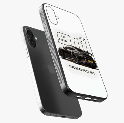 Turbo Legacy Icon Glass Case laid diagonally highlighting side profile, edges and glossy glass shine.