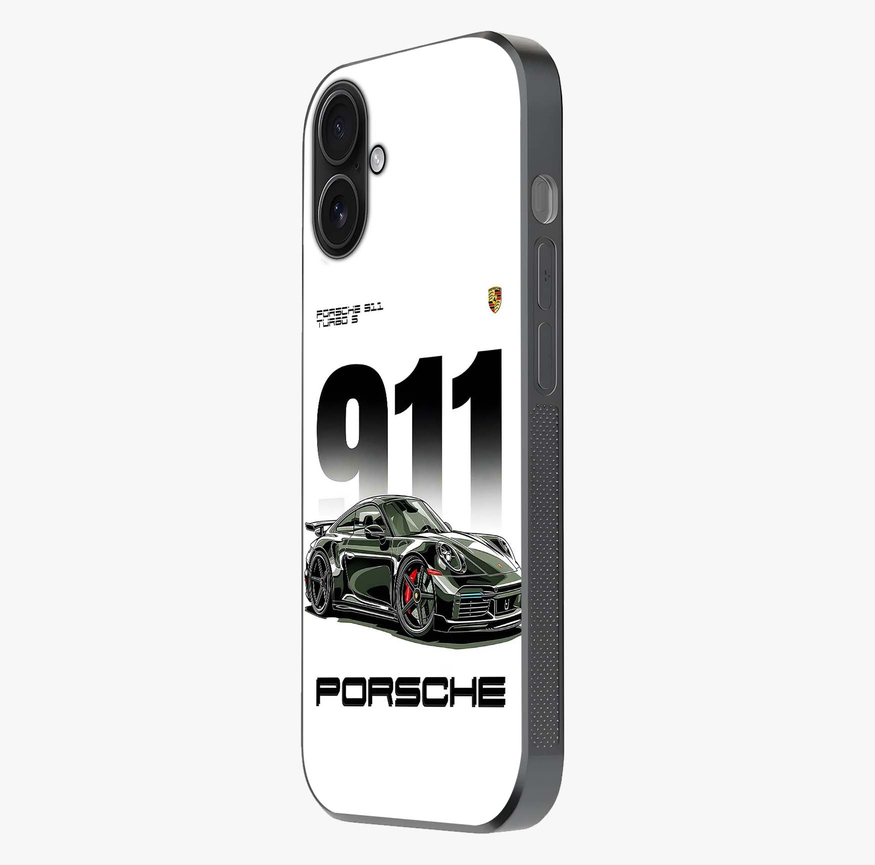 911 Turbo Dominance Glass Case photographed in natural light showing reflective finish and design depth.
