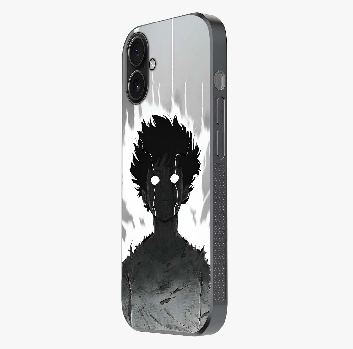 Awakened Inner Rage Glass Case photographed in natural light showing reflective finish and design depth.
