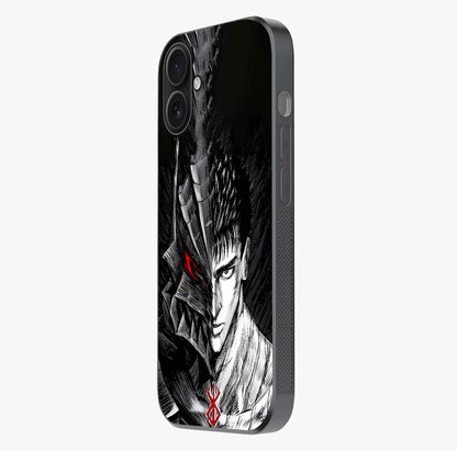 Berserker Blood Oath Glass Case photographed in natural light showing reflective finish and design depth.