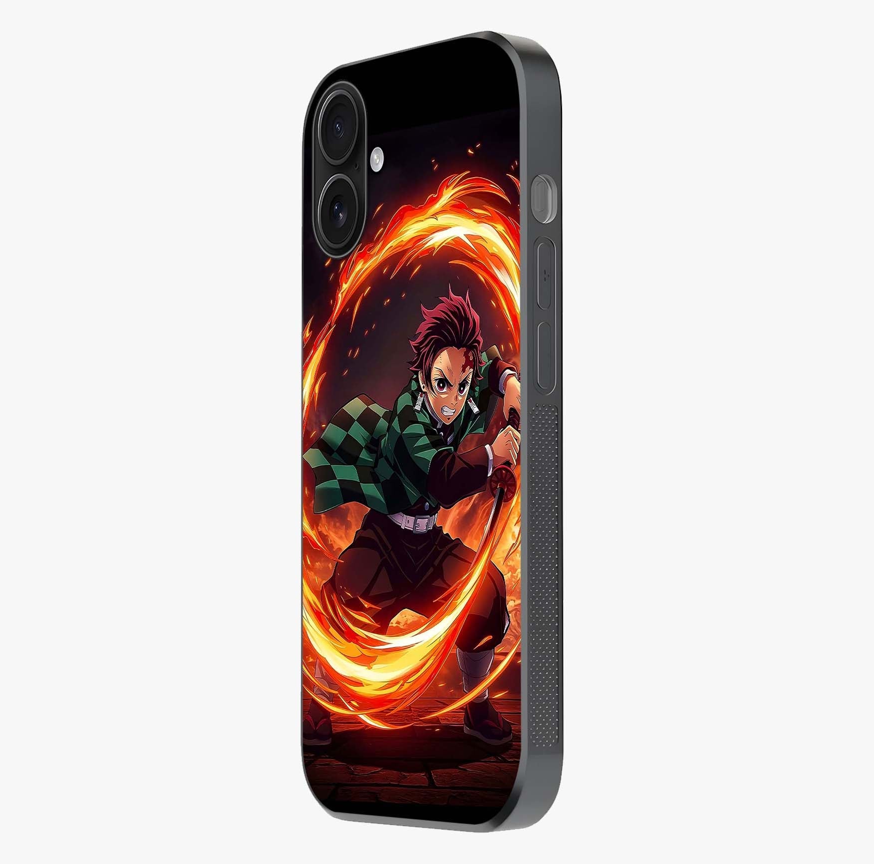 Blazing Sword Resolve Glass Case photographed in natural light showing reflective finish and design depth.