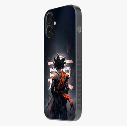 Dark Warrior In Rain Glass Case photographed in natural light showing reflective finish and design depth.