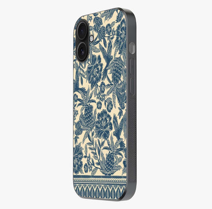 Heirloom Wild Bloom Glass Case photographed in natural light showing reflective finish and design depth.