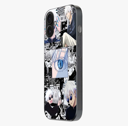 Infinity Sorcerer Chaos Glass Case photographed in natural light showing reflective finish and design depth.