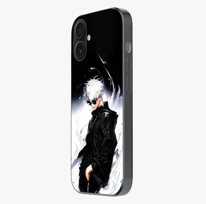 Limitless Shadow King Glass Case photographed in natural light showing reflective finish and design depth.