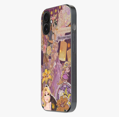 Magical Tangled Dream Glass Case photographed in natural light showing reflective finish and design depth.
