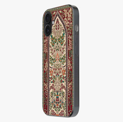 Persian Inspired Glass Case photographed in natural light showing reflective finish and design depth.