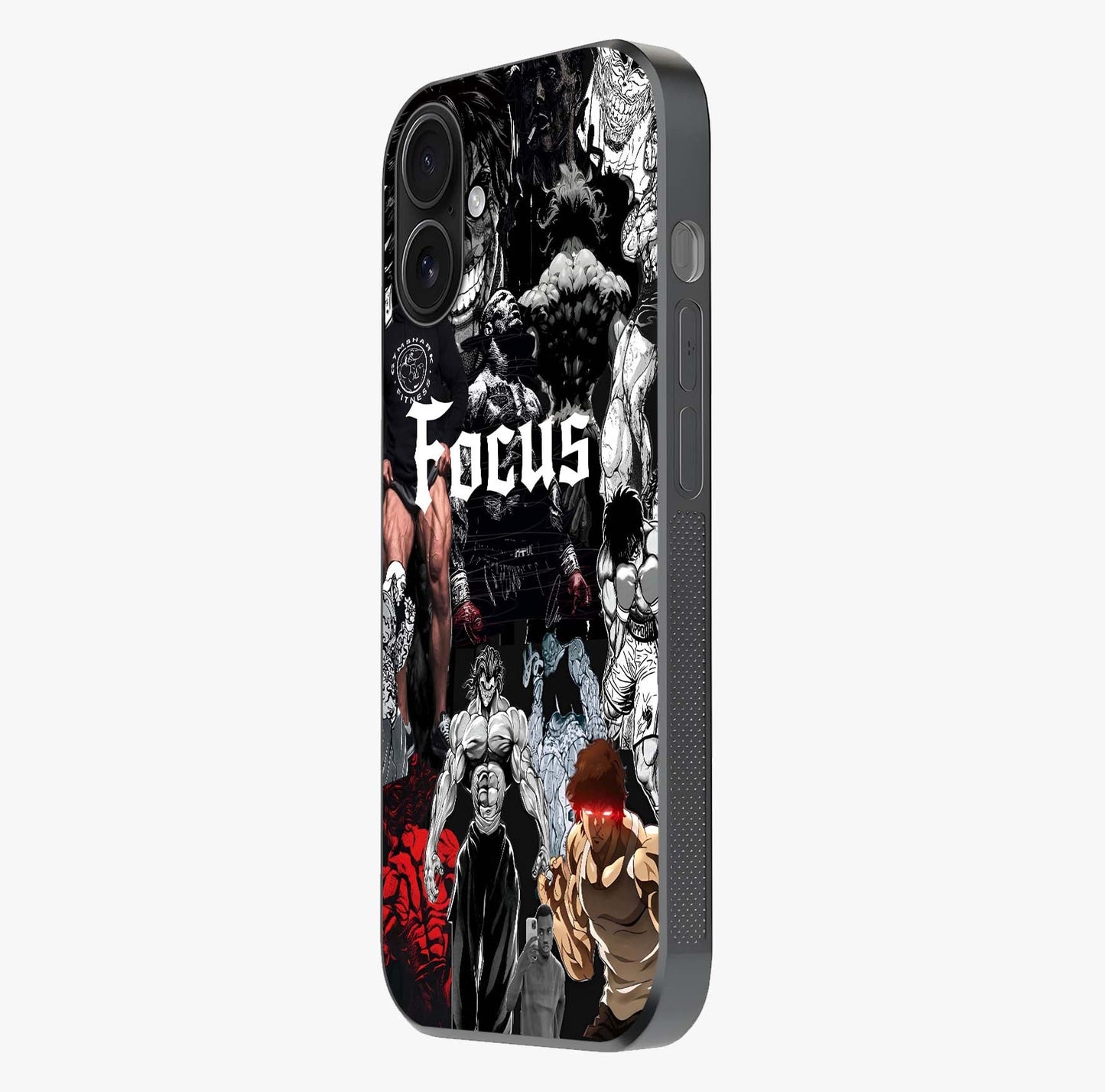 Relentless Power Focus Glass Case photographed in natural light showing reflective finish and design depth.