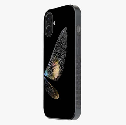 Whispers Of Wings Glass Case photographed in natural light showing reflective finish and design depth.