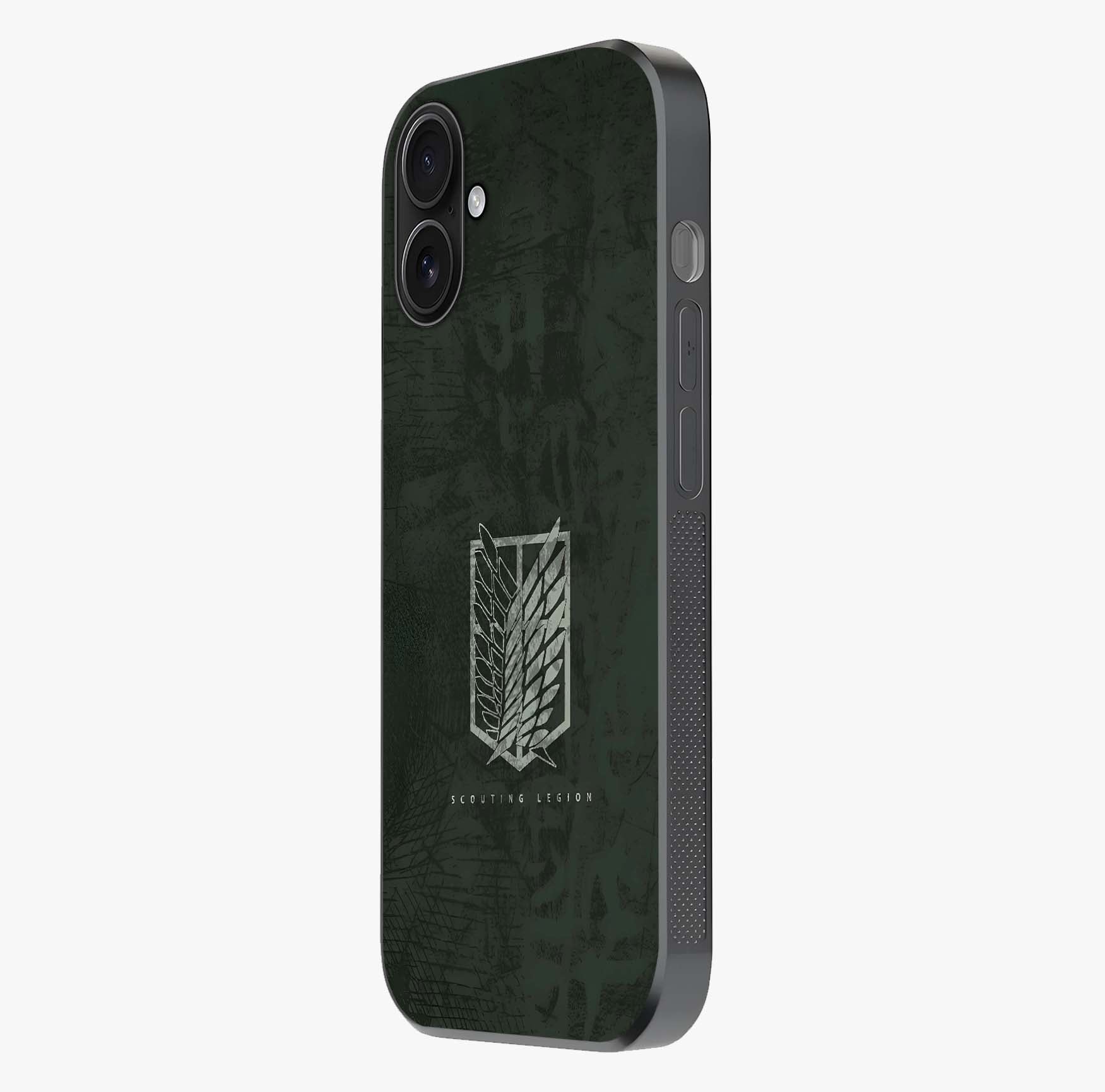 Wings Of Freedom Glass Case photographed in natural light showing reflective finish and design depth.