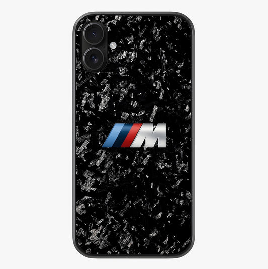 Carbon Speed Mark Glass Case showing full back design in clean flat view with glossy glass finish.