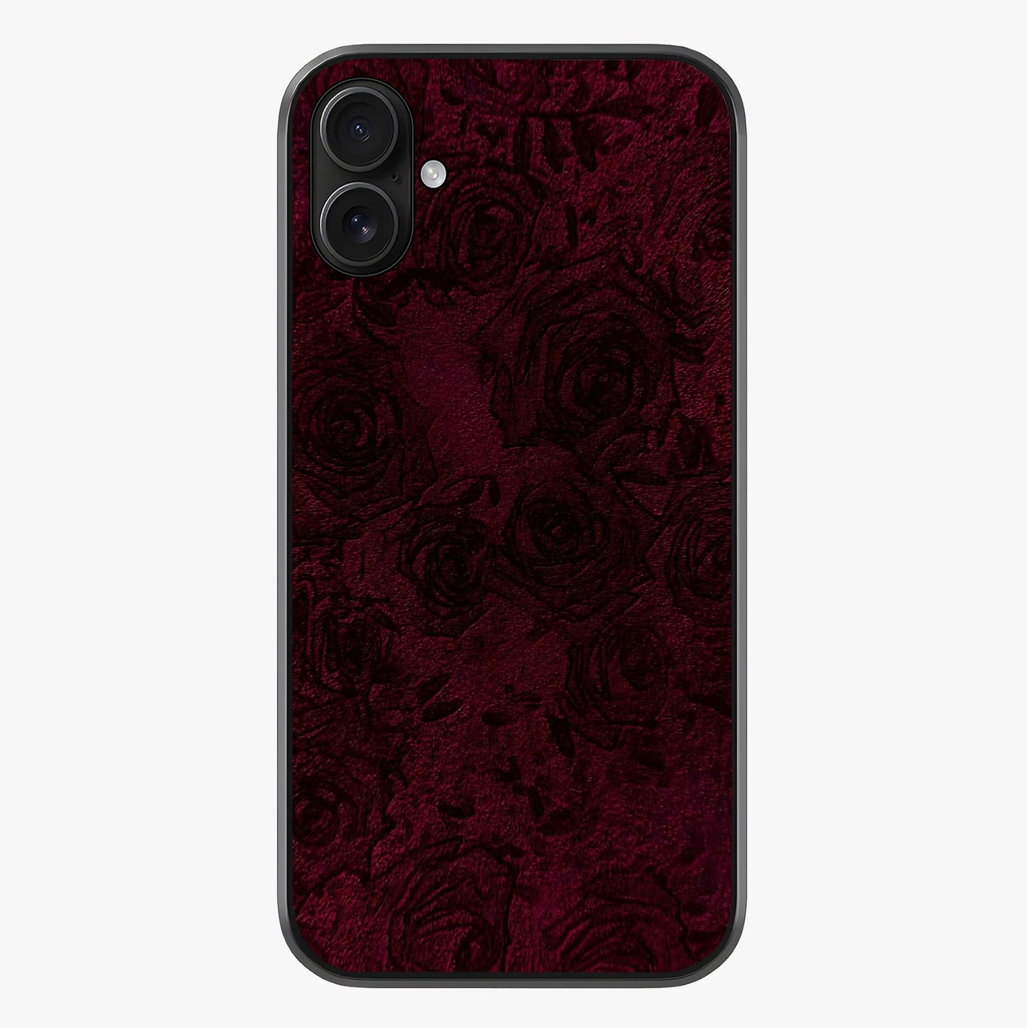 Crimson Fade Flow Glass Case showing full back design in clean flat view with glossy glass finish.