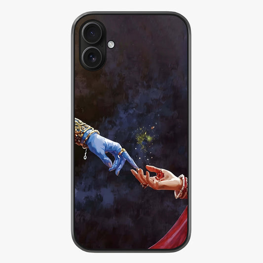 Divine Touch Eternal Glass Case showing full back design in clean flat view with glossy glass finish.
