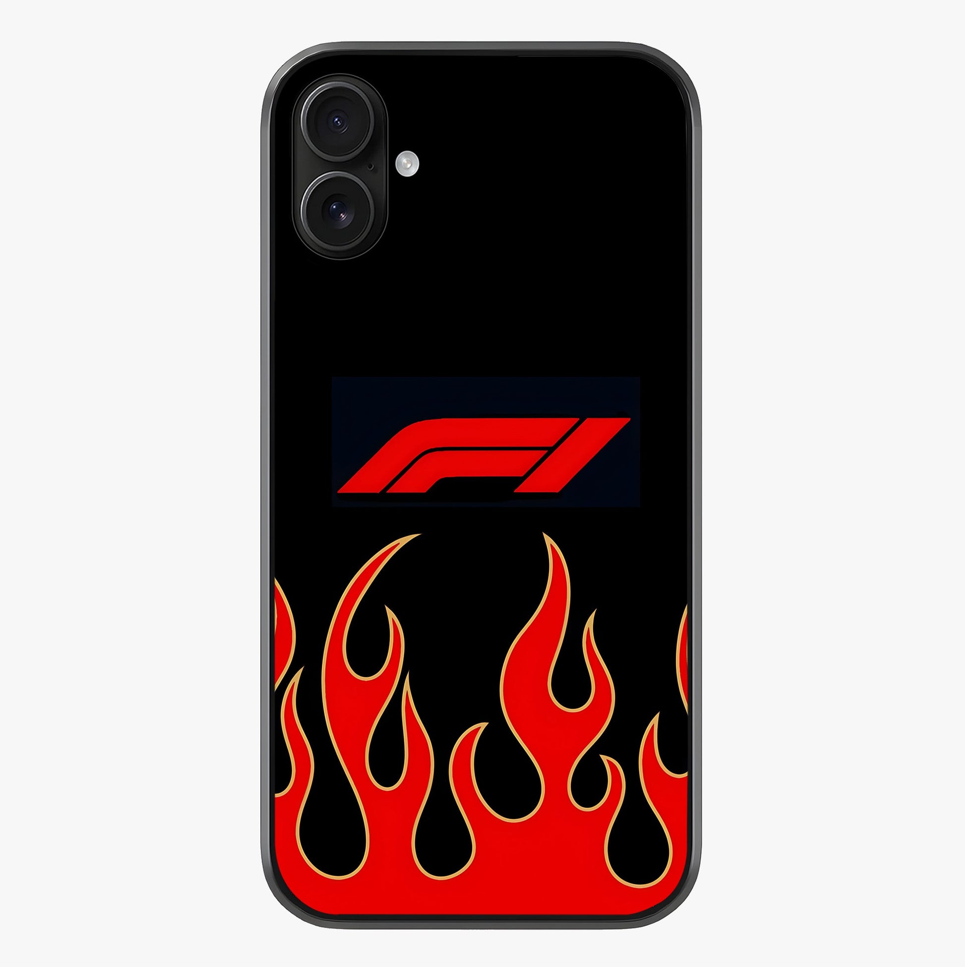 Fire F11 Glass Case showing full back design in clean flat view with glossy glass finish.
