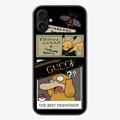 Gucci Play Mashup Glass Case showing full back design in clean flat view with glossy glass finish.