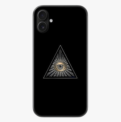 Illuminati Evil Glass Case showing full back design in clean flat view with glossy glass finish.