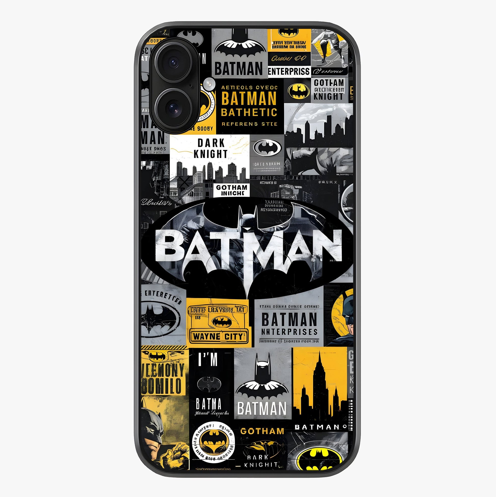 Knight Gotham Rise Glass Case showing full back design in clean flat view with glossy glass finish.