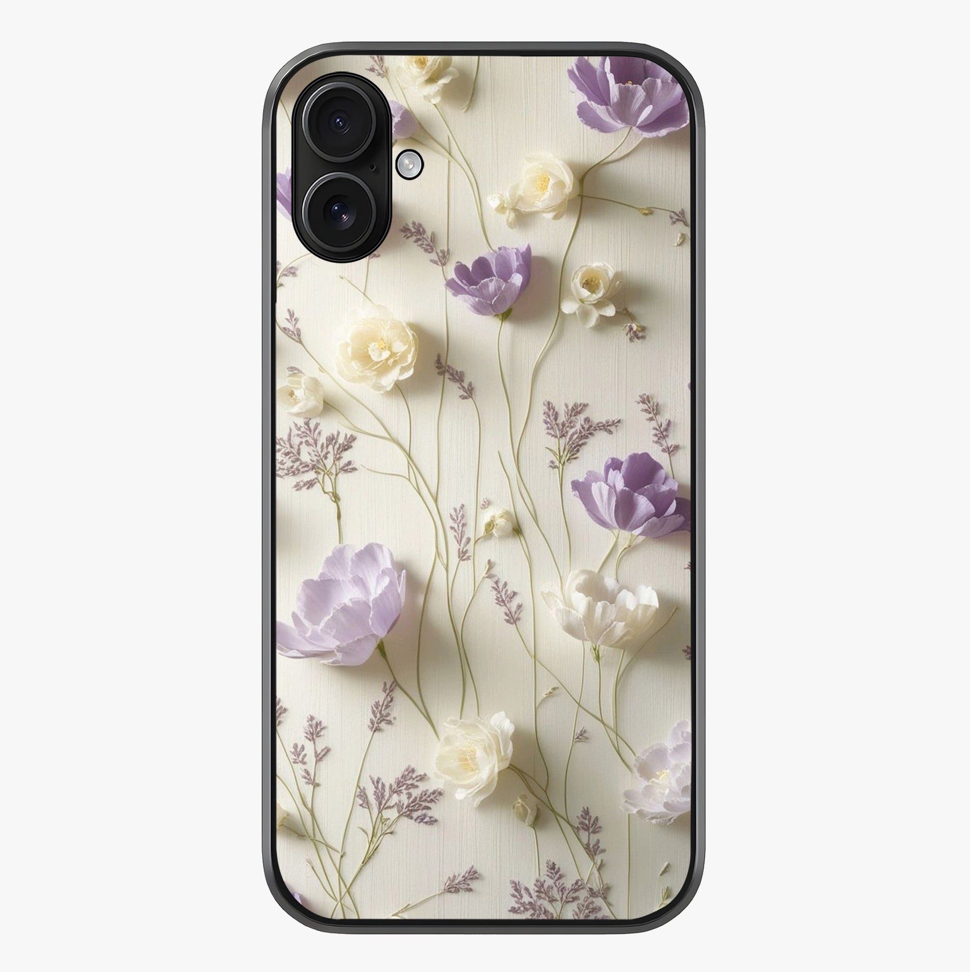 Lilac Breeze Harmony Glass Case showing full back design in clean flat view with glossy glass finish.