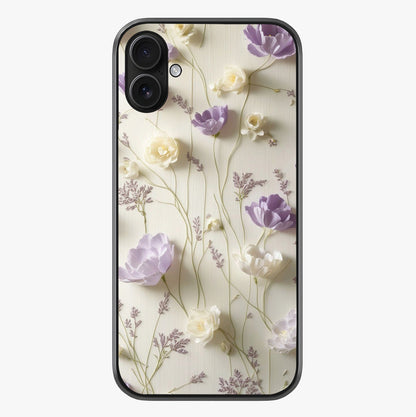 Lilac Breeze Harmony Glass Case showing full back design in clean flat view with glossy glass finish.