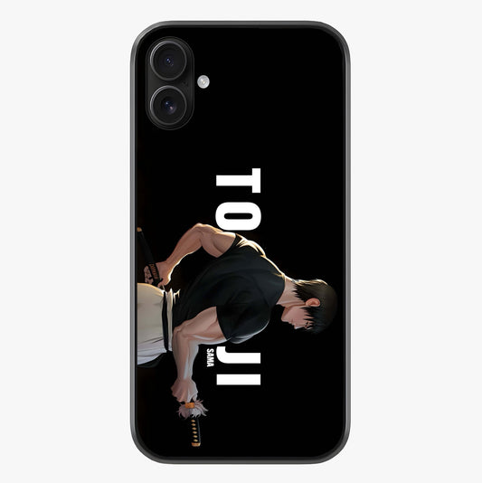 Midnight Blade Resolve Glass Case showing full back design in clean flat view with glossy glass finish.