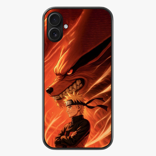 Nine Tails Legacy Glass Case showing full back design in clean flat view with glossy glass finish.