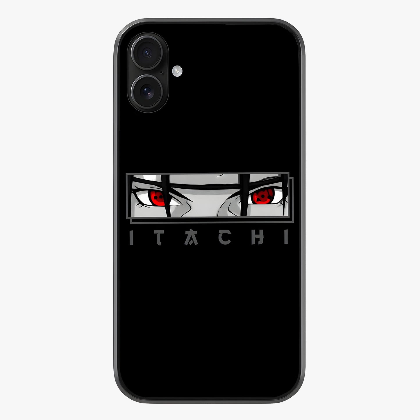 Scarlet Gaze Dominance Glass Case showing full back design in clean flat view with glossy glass finish.