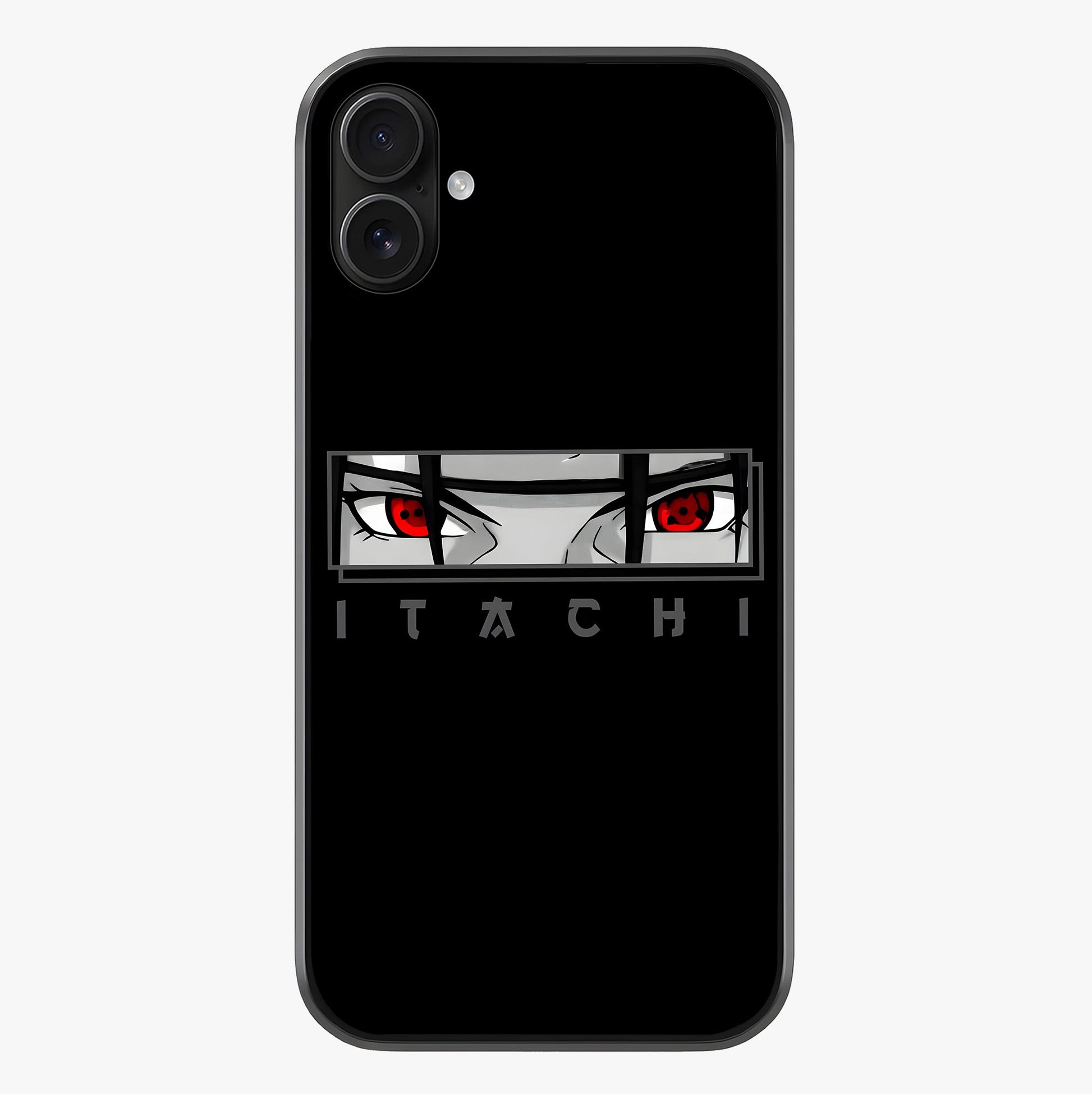 Scarlet Gaze Dominance Glass Case showing full back design in clean flat view with glossy glass finish.