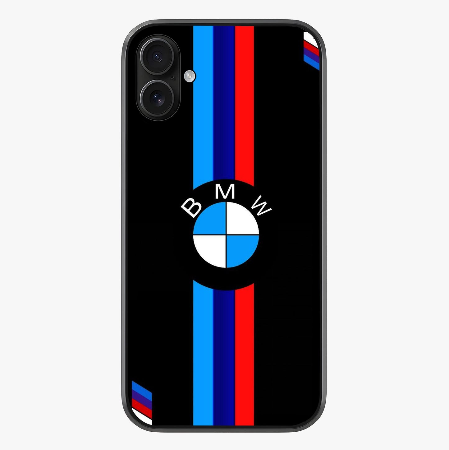 Turbo Bmw Beast Glass Case showing full back design in clean flat view with glossy glass finish.