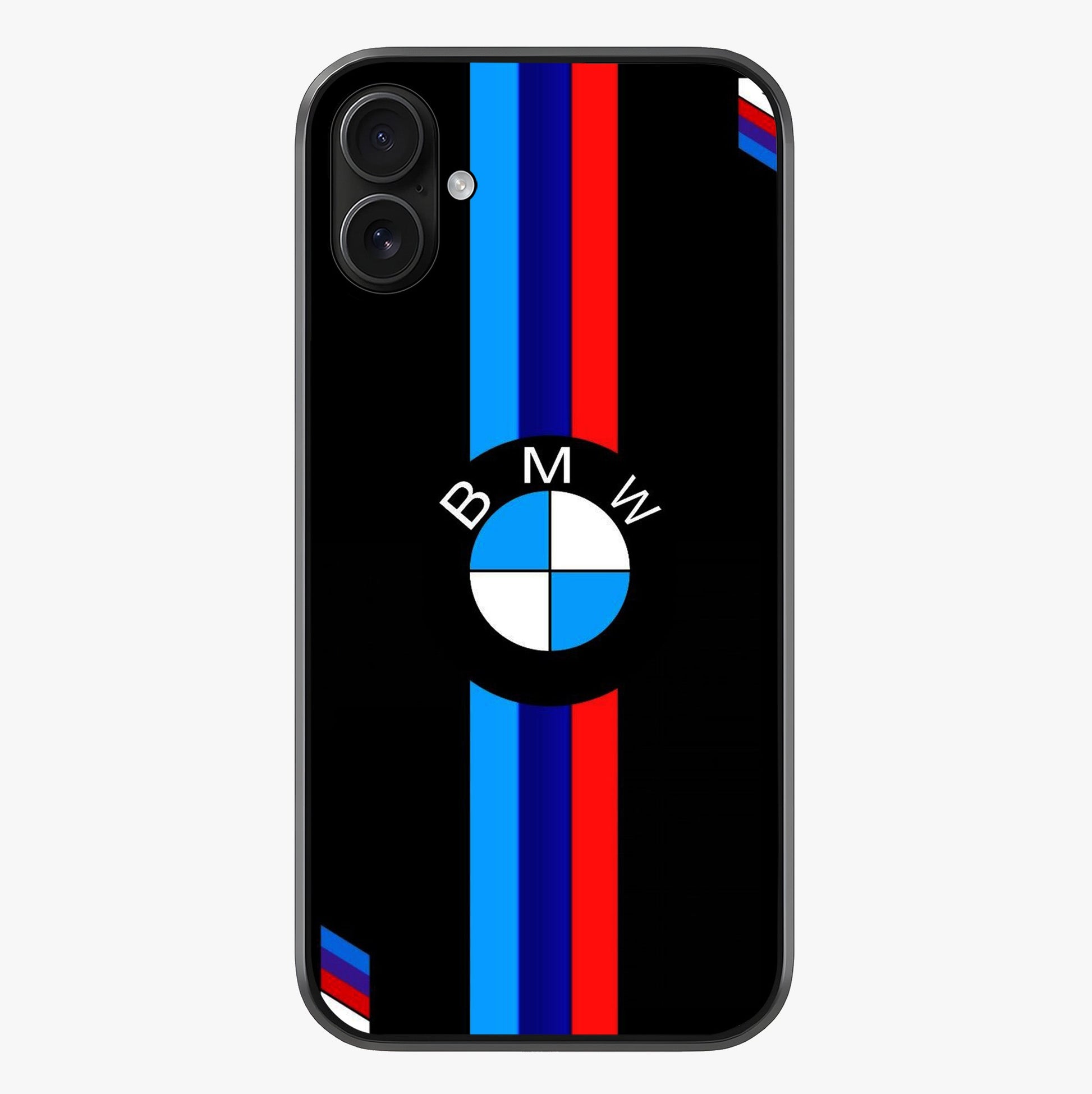 Turbo Bmw Beast Glass Case showing full back design in clean flat view with glossy glass finish.