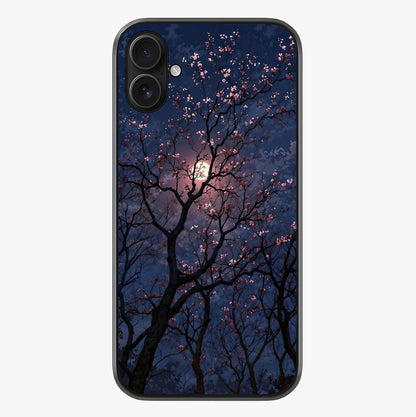 Twilight Sakura Serenade Glass Case showing full back design in clean flat view with glossy glass finish.