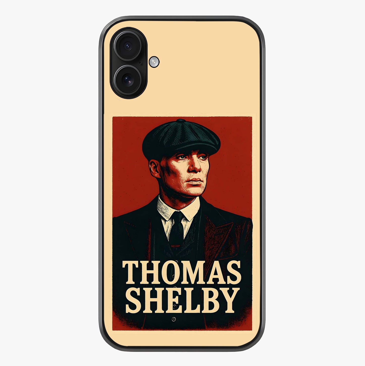 Vintage Mafia Authority Glass Case showing full back design in clean flat view with glossy glass finish.