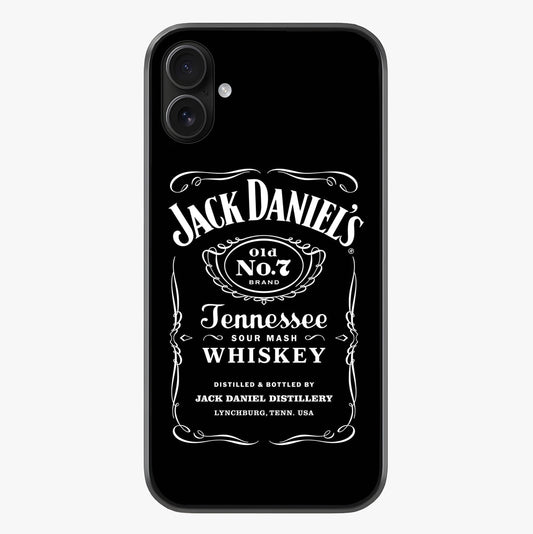 Vintage Whiskey Heritage Glass Case showing full back design in clean flat view with glossy glass finish.