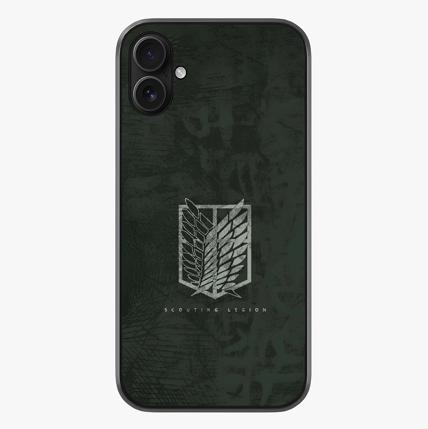 Wings Of Freedom Glass Case showing full back design in clean flat view with glossy glass finish.