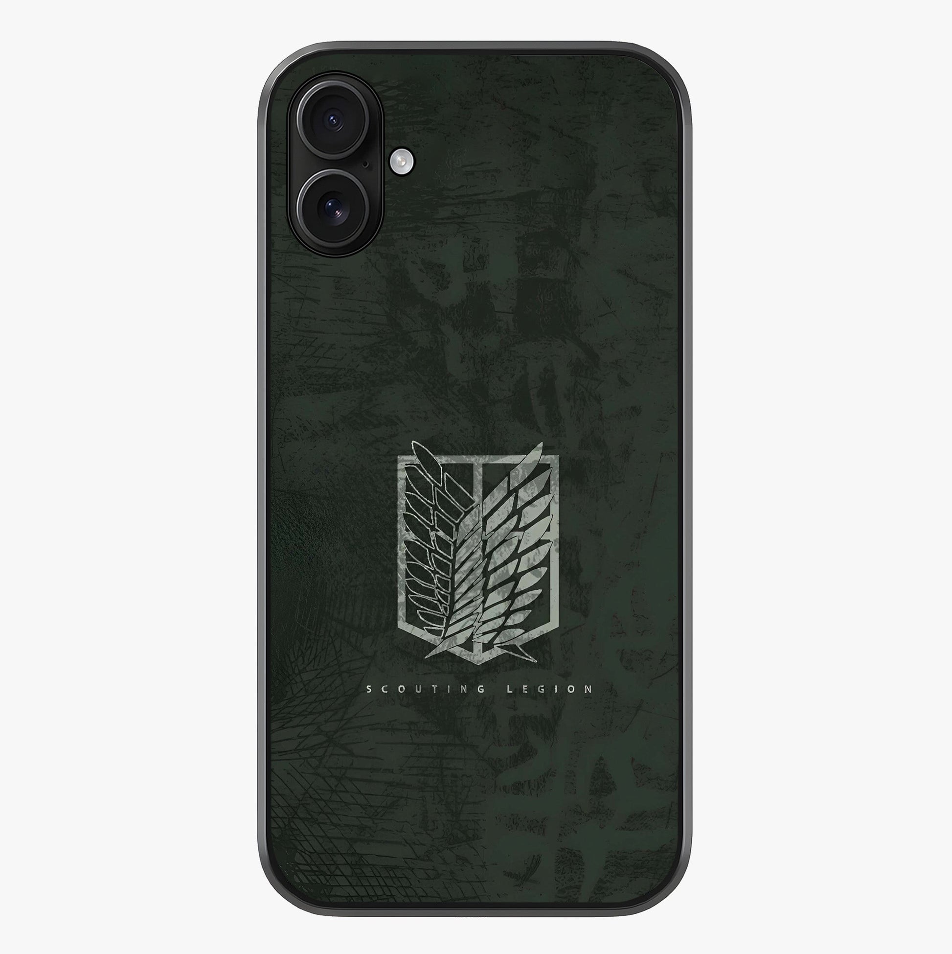 Wings Of Freedom Glass Case showing full back design in clean flat view with glossy glass finish.