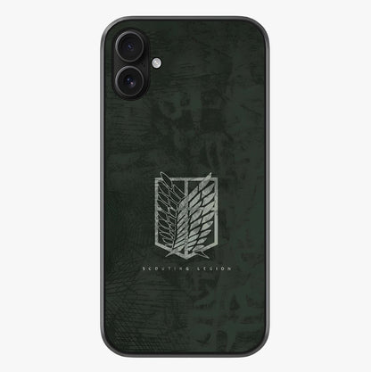 Wings Of Freedom Glass Case showing full back design in clean flat view with glossy glass finish.