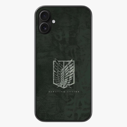 Wings Of Freedom Glass Case showing full back design in clean flat view with glossy glass finish.