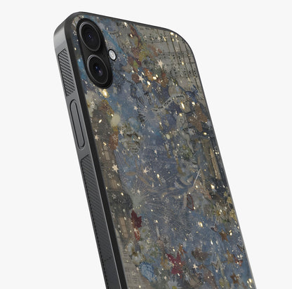 Aesthetic Astrolophia Glass Case captured at a warm angle highlighting gloss, texture and premium glass finish.